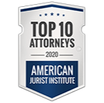 AJI top 10 attorney badge